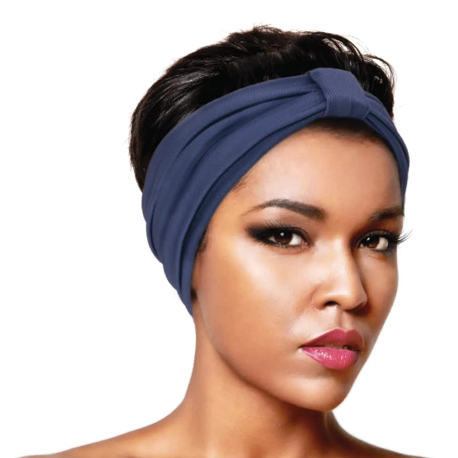 Ms. Remi Wide Silky Headwrap Scarf Ribbed Color Assorted
