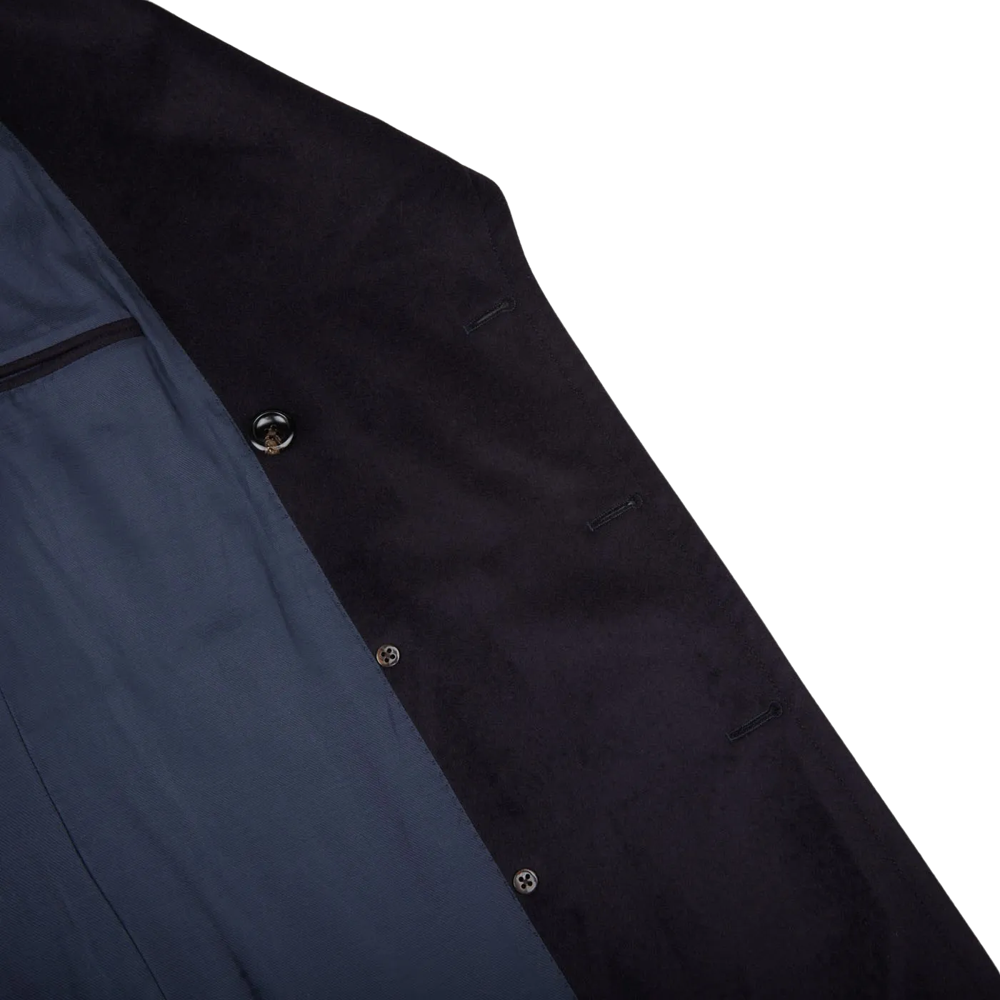 Navy Blue Wool Cashmere Dream Polo Coat