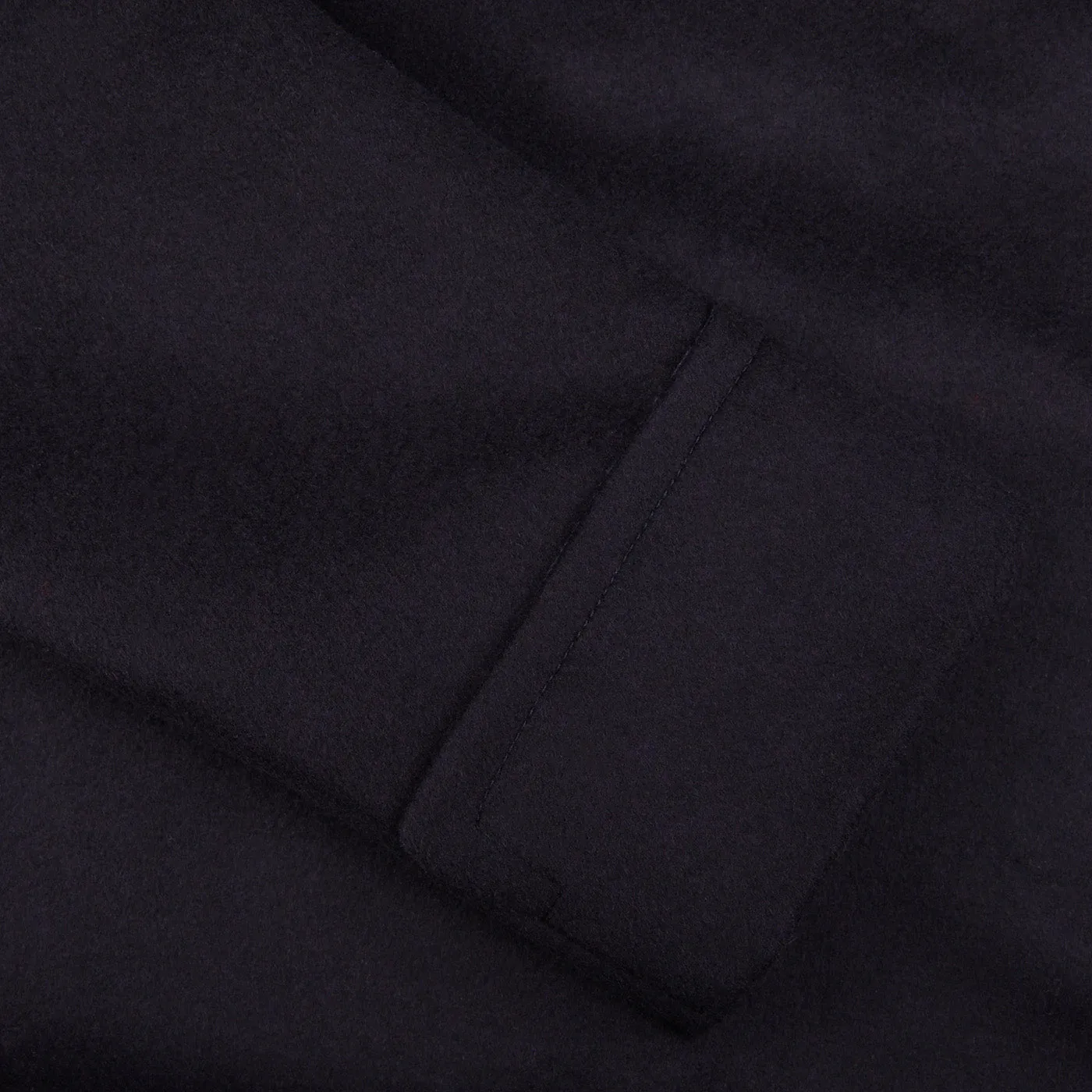 Navy Blue Wool Cashmere Dream Polo Coat