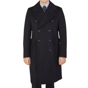 Navy Blue Wool Cashmere Dream Polo Coat
