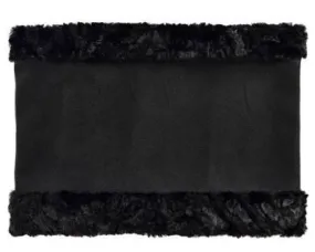 Neck Cowl - Faux Soft Suede Black with Assorted Faux Fur (SOLD OUT)
