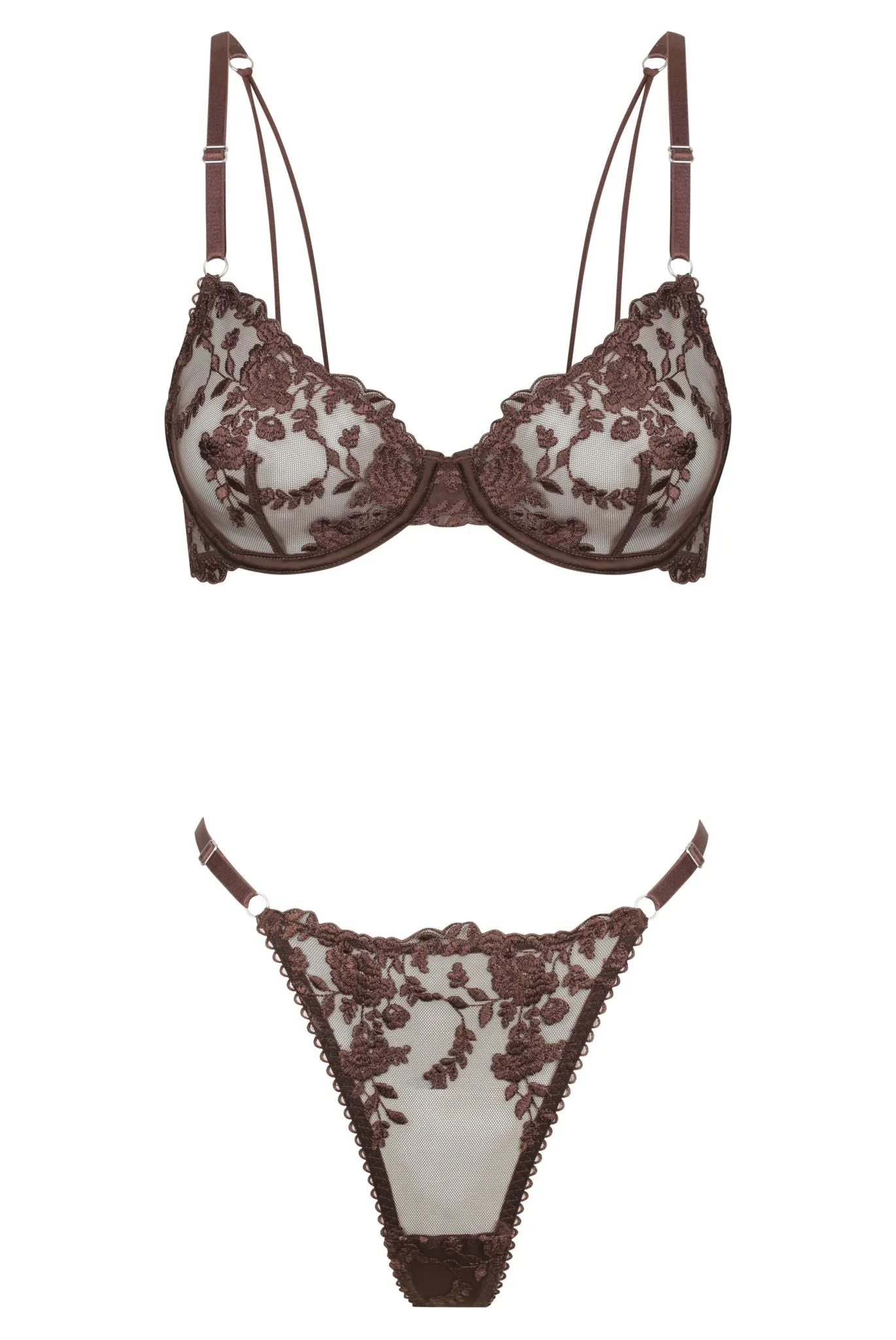 Nicolette Thong Set Espresso