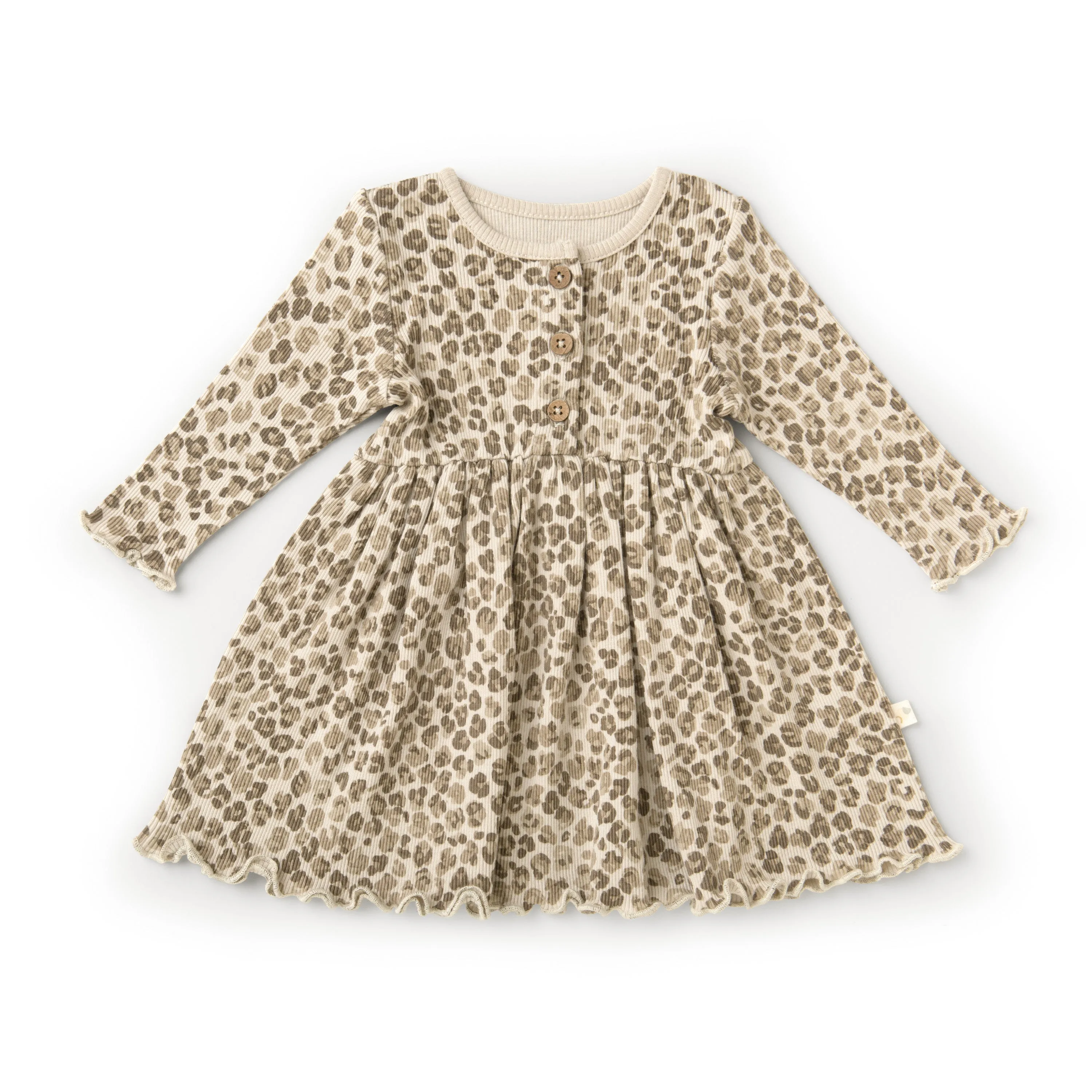 Organic Girls Twirl Dress - Spotted