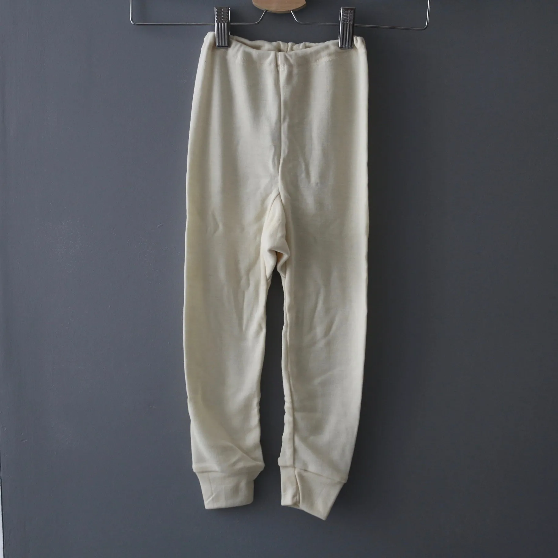 Organic Wool & Silk Long Johns - Natural - 1-10y