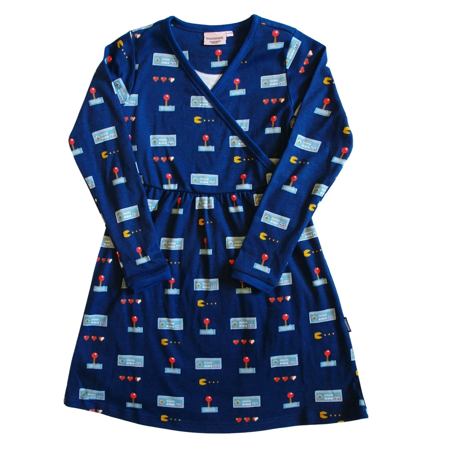 Original Gamer Wrap-Style Long Sleeve Dress - 1 Left Size 5-7 years
