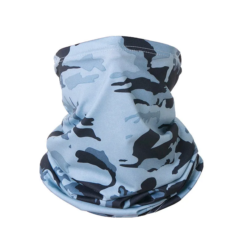 Outdoor sunscreen scarf ice silk scarf suitable for cycling