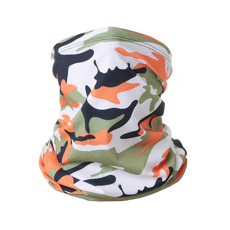 Outdoor sunscreen scarf ice silk scarf suitable for cycling