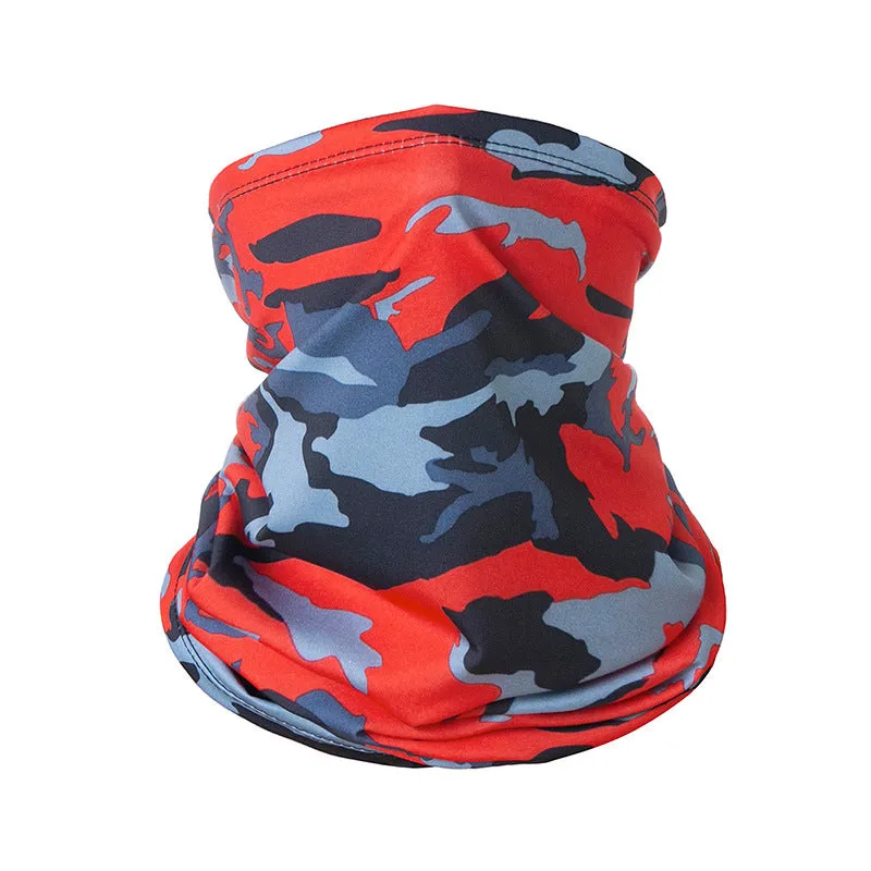 Outdoor sunscreen scarf ice silk scarf suitable for cycling