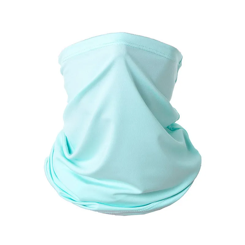 Outdoor sunscreen scarf ice silk scarf suitable for cycling