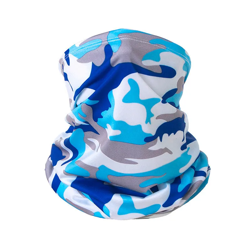 Outdoor sunscreen scarf ice silk scarf suitable for cycling