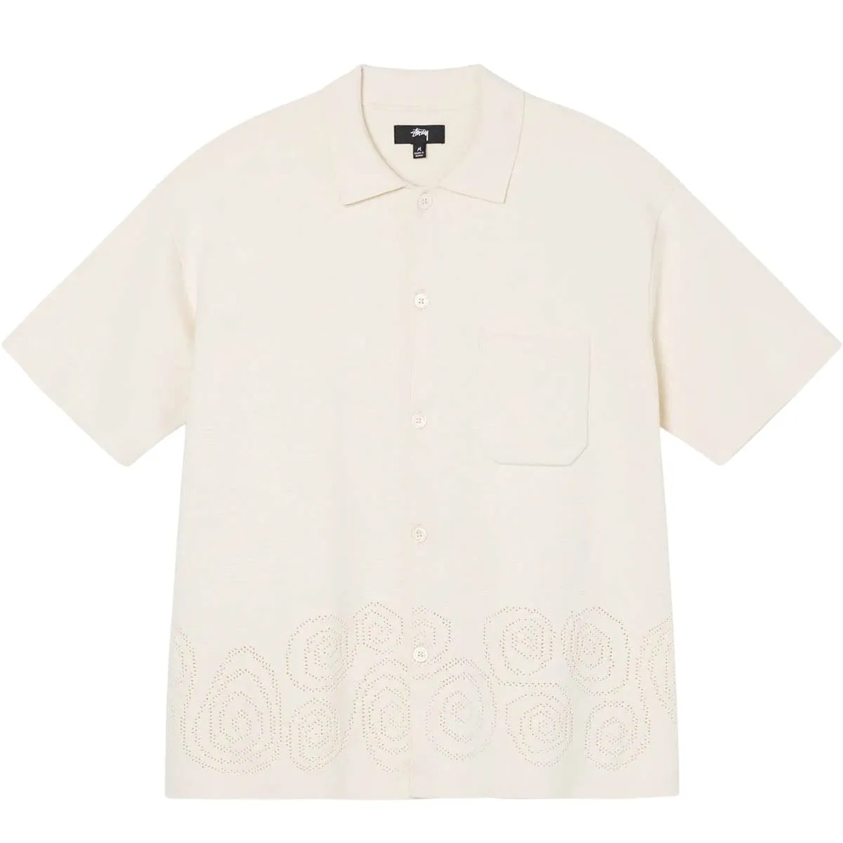 PERFORATED SWIRL KNIT SHIRT