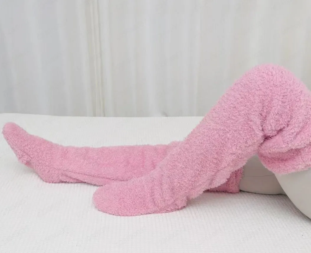 Plush Warm Over Knee Leg Warmers