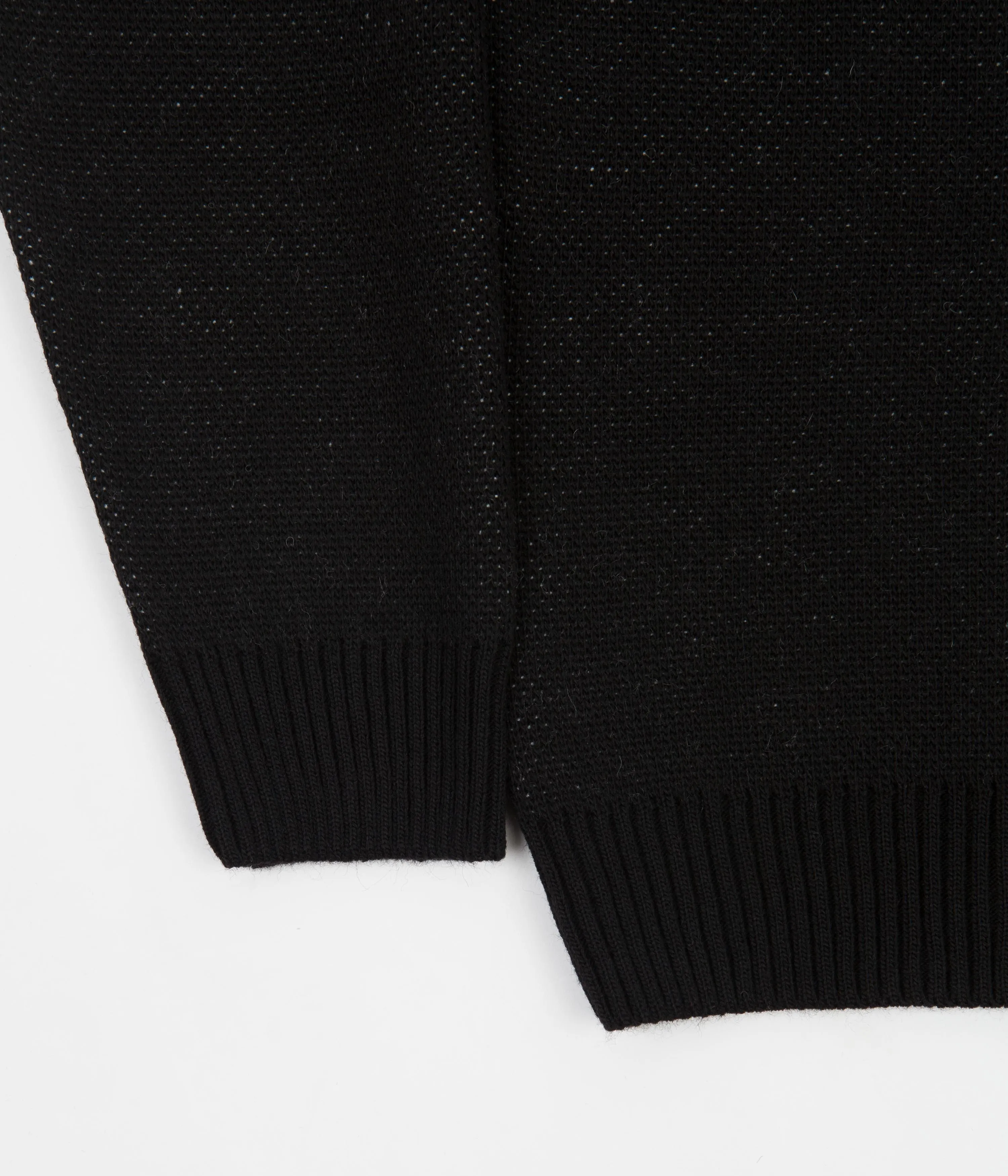 Polar Earthquake Logo Knit Sweatshirt - Black