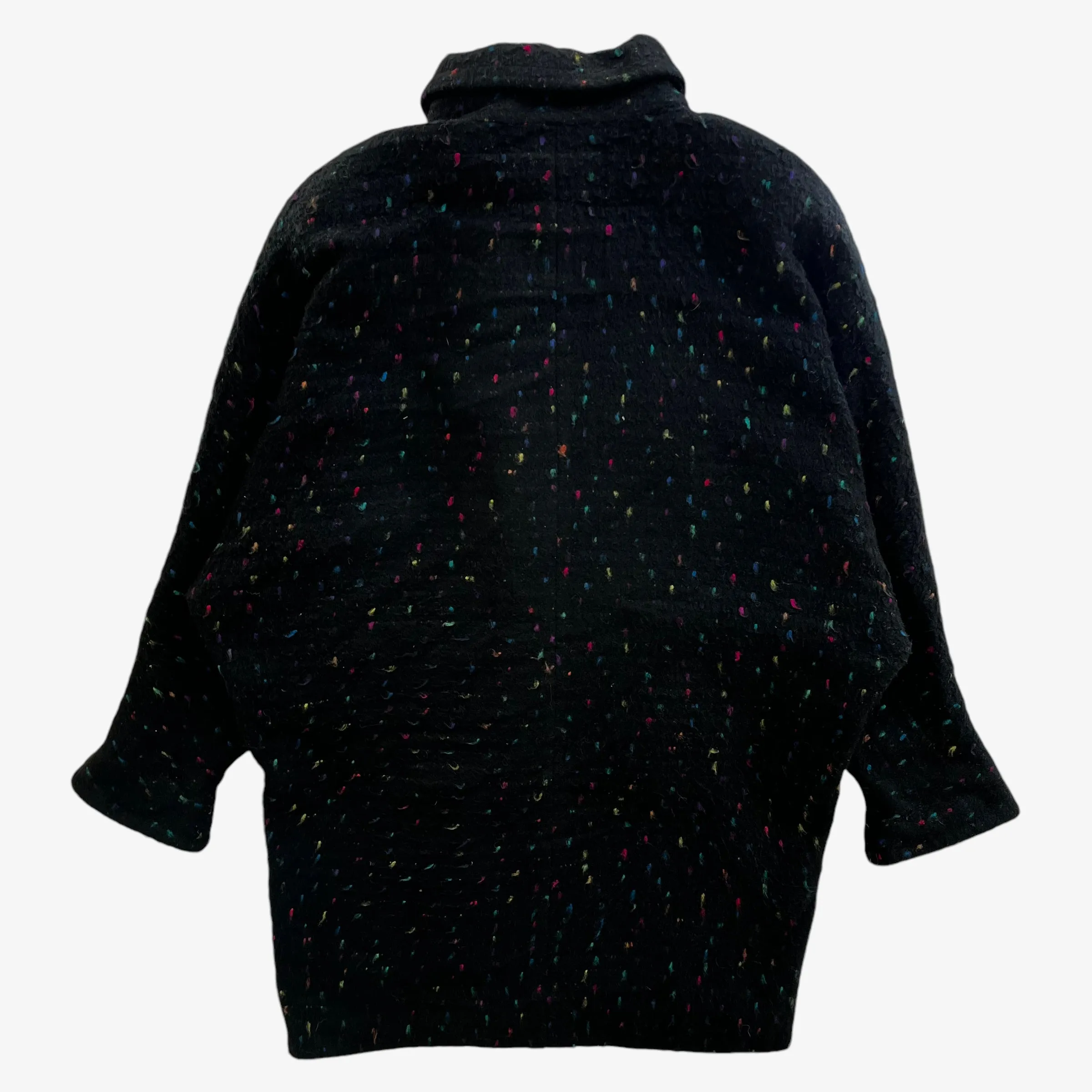 Portrait Patterned Wool Double Breasted Coat (Womenswear)