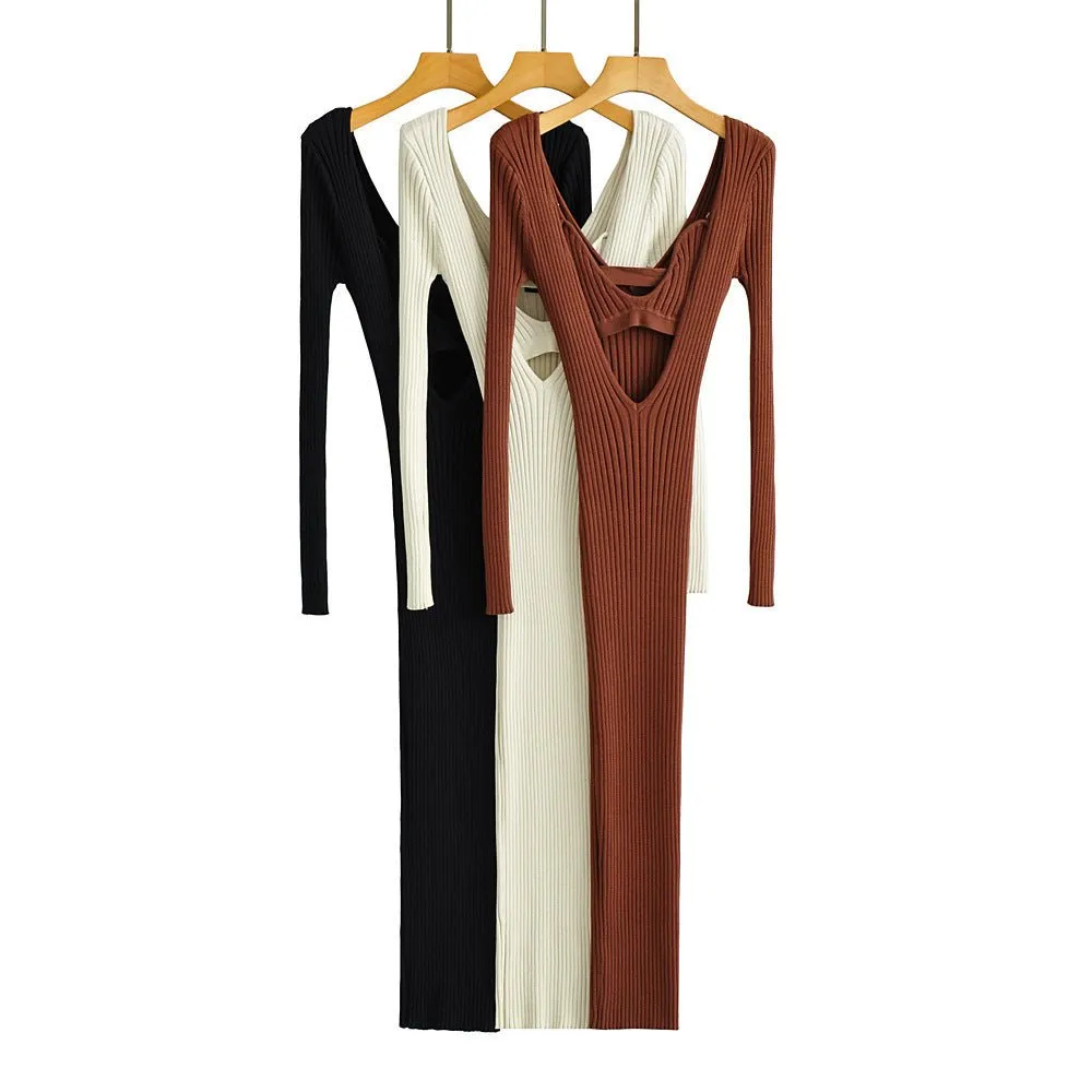 Pre Order:  Ribbed Knit 2-Piece Cami Dress