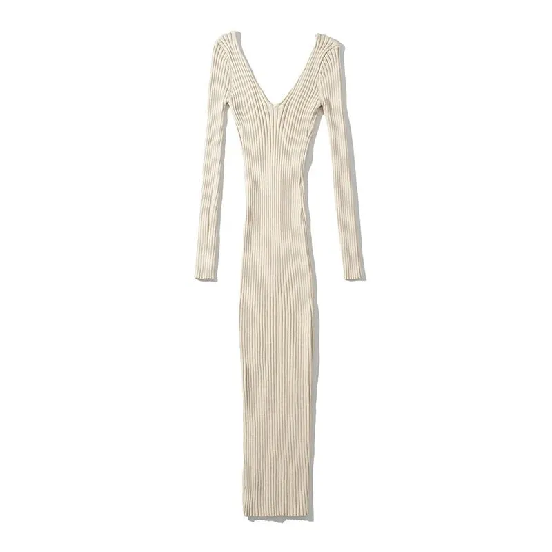 Pre Order:  Ribbed Knit 2-Piece Cami Dress