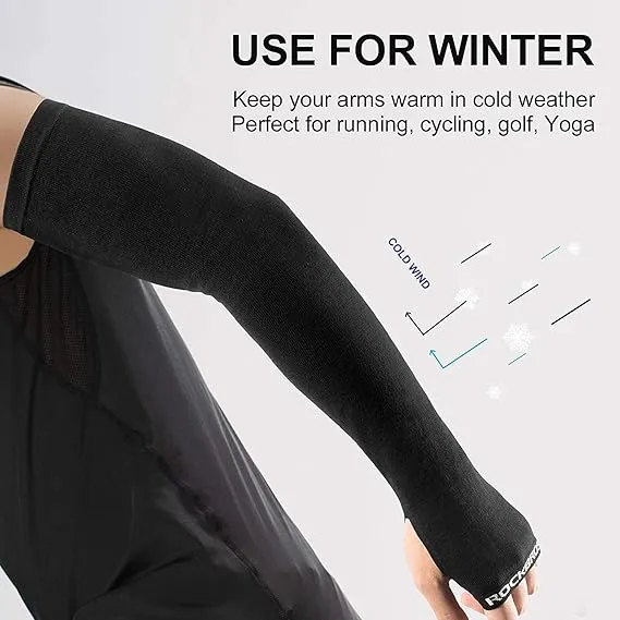 ROCKBROS Arm Warmers for Men and Women Spring Autumn Outdoor Sleeves