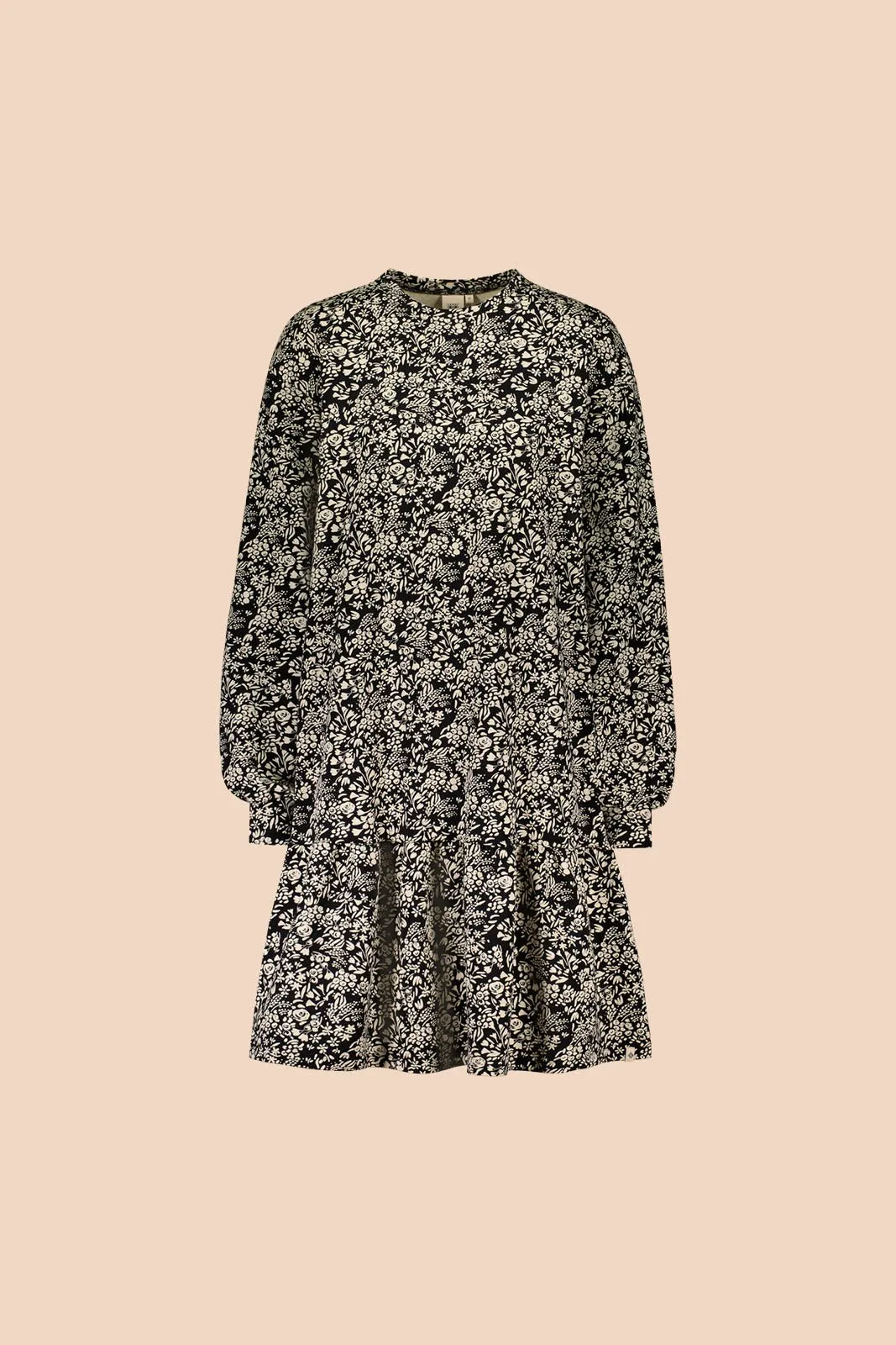 Ruffle Sweatshirt Dress Night Meadow