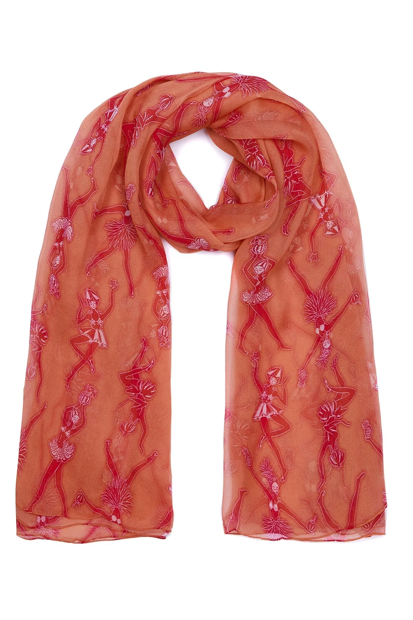 Silk Chiffon Sarong FRUIT PUNCH