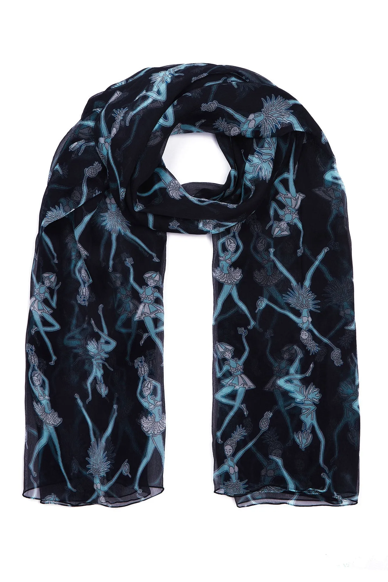Silk Chiffon Sarong FRUIT PUNCH