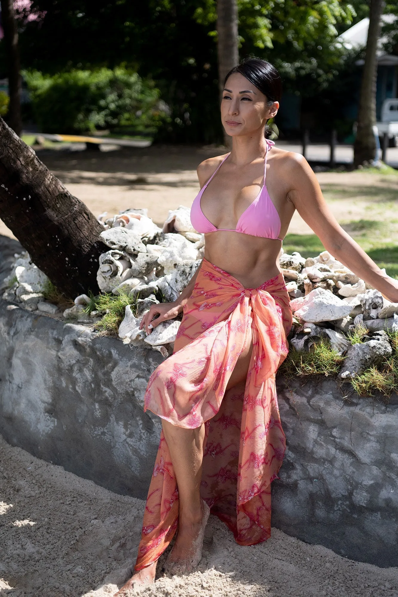 Silk Chiffon Sarong FRUIT PUNCH