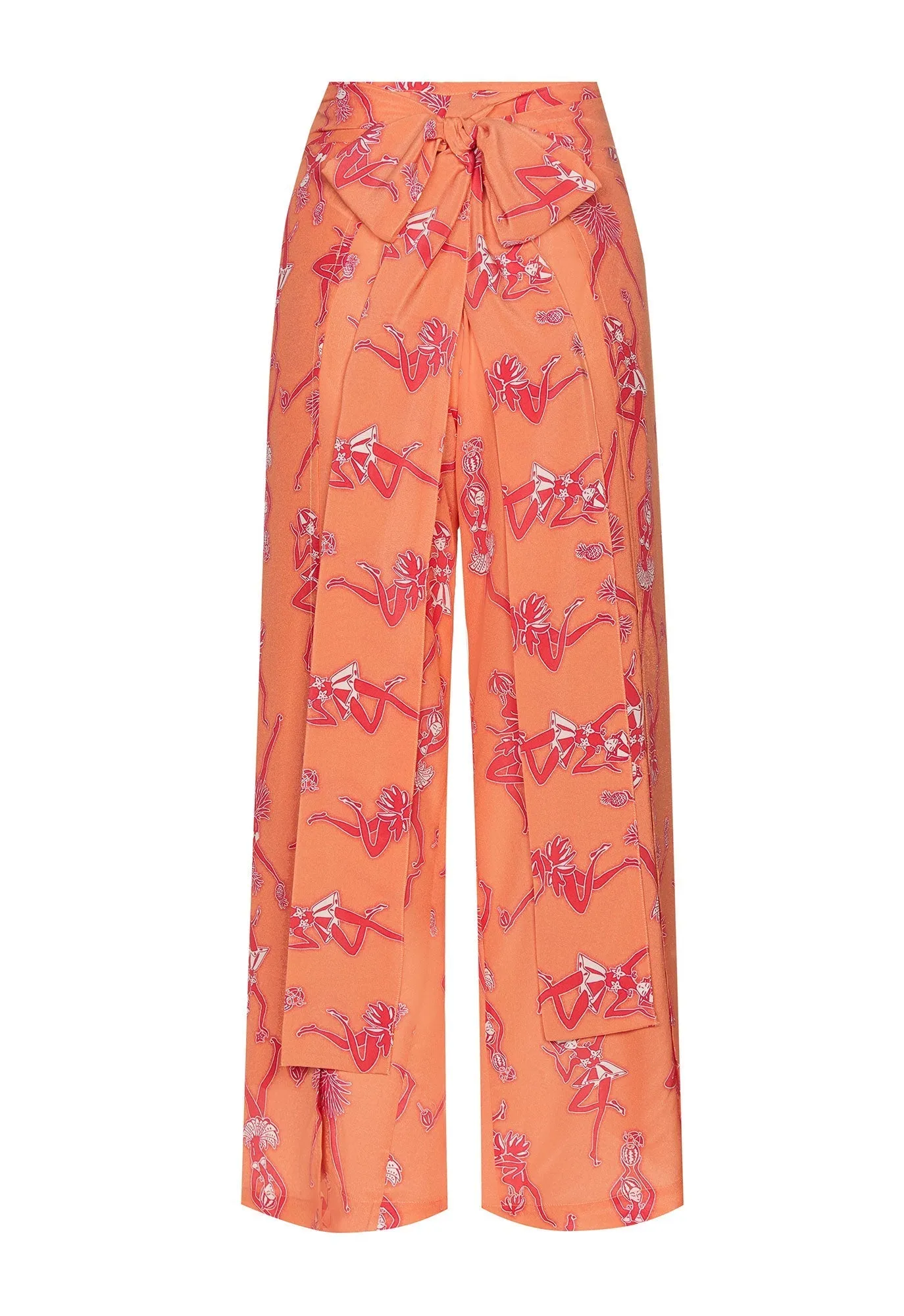 Silk Gabija Palazzo Pants FRUIT PUNCH