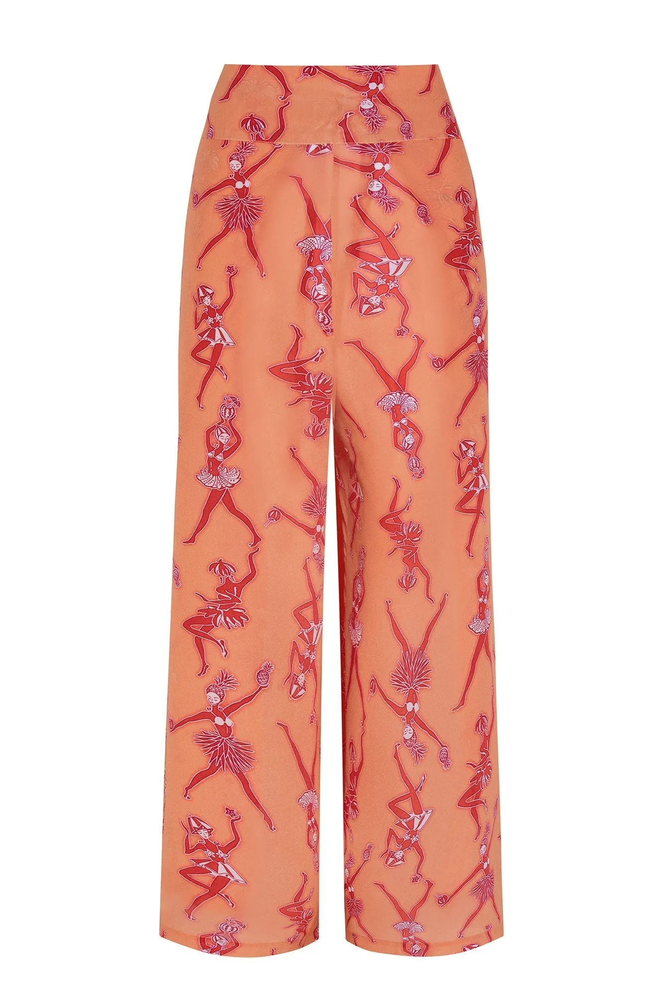 Silk Gabija Palazzo Pants FRUIT PUNCH
