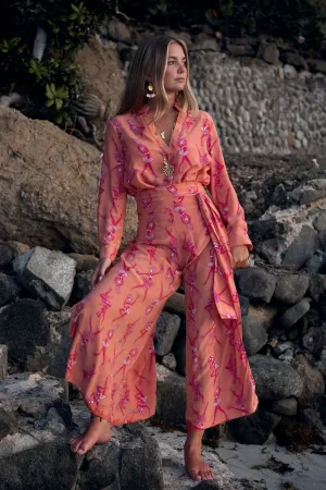 Silk Gabija Palazzo Pants FRUIT PUNCH