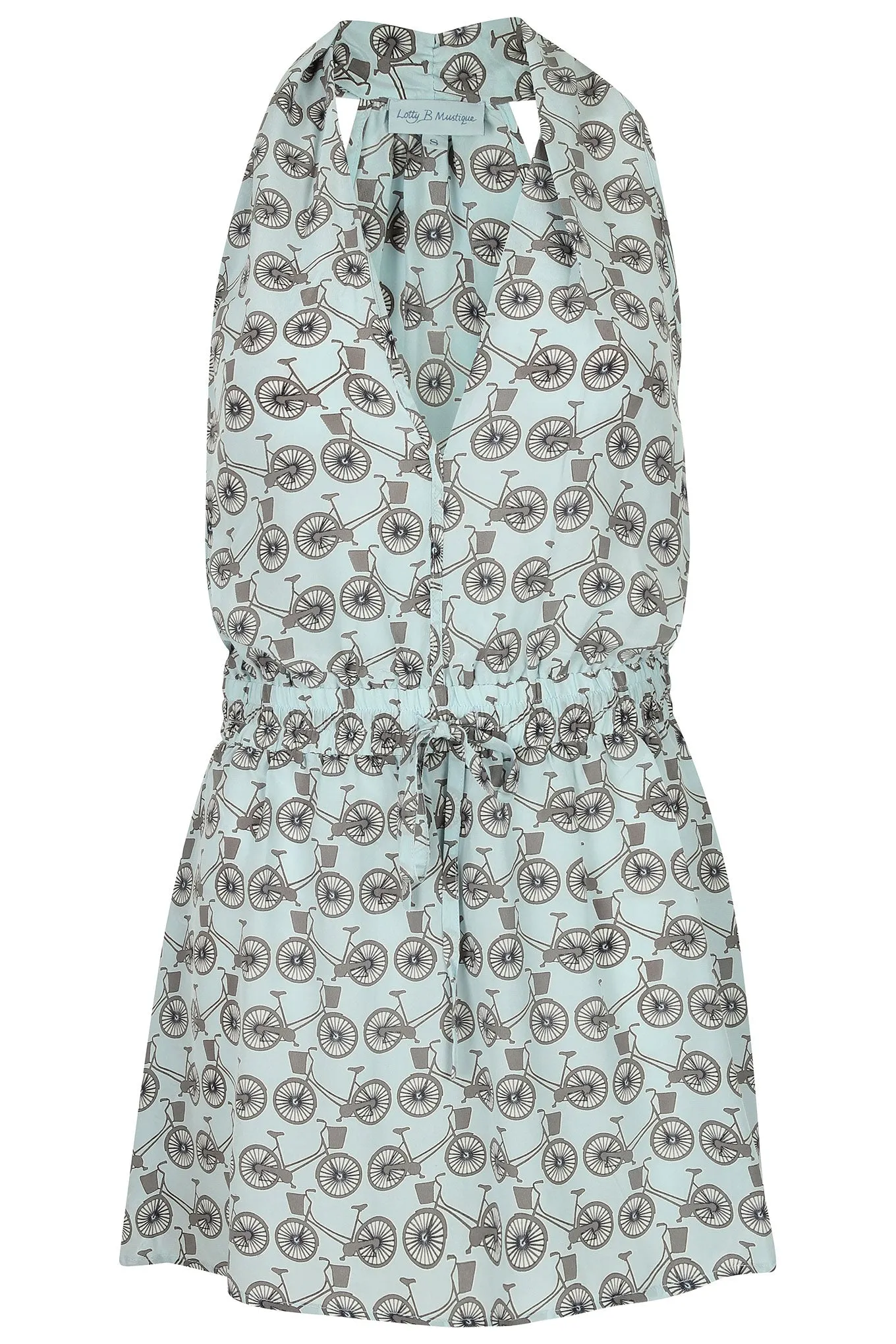 Silk Short Halter Dress BICYCLE
