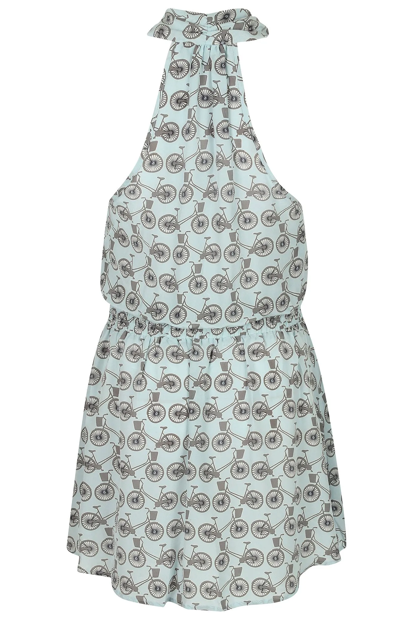 Silk Short Halter Dress BICYCLE