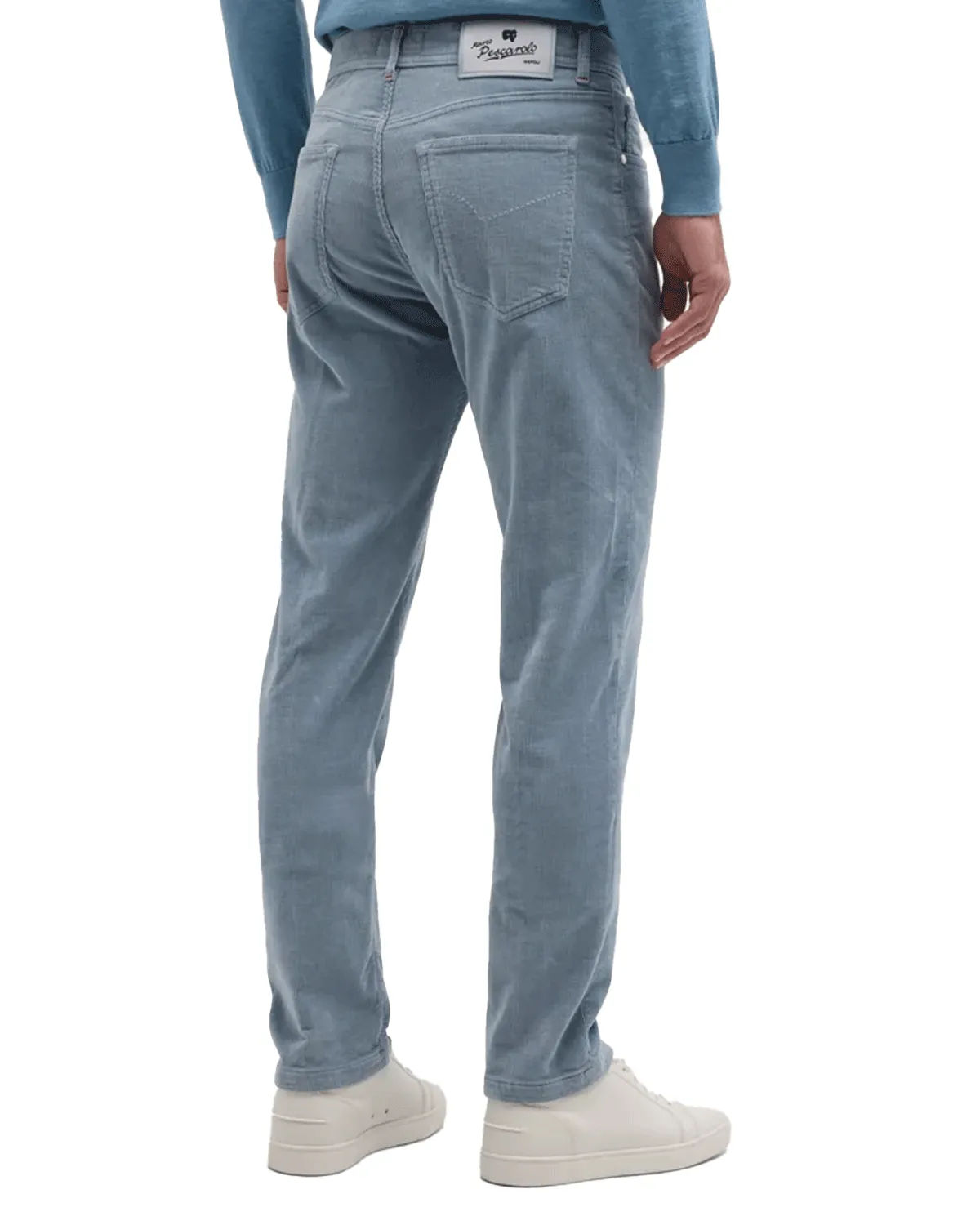 Sky Blue Pinwale Corduroy 5 Pocket Pant