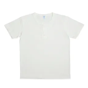 S/S Henley Tee / White