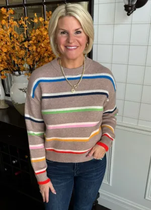Striped Knit Sweater