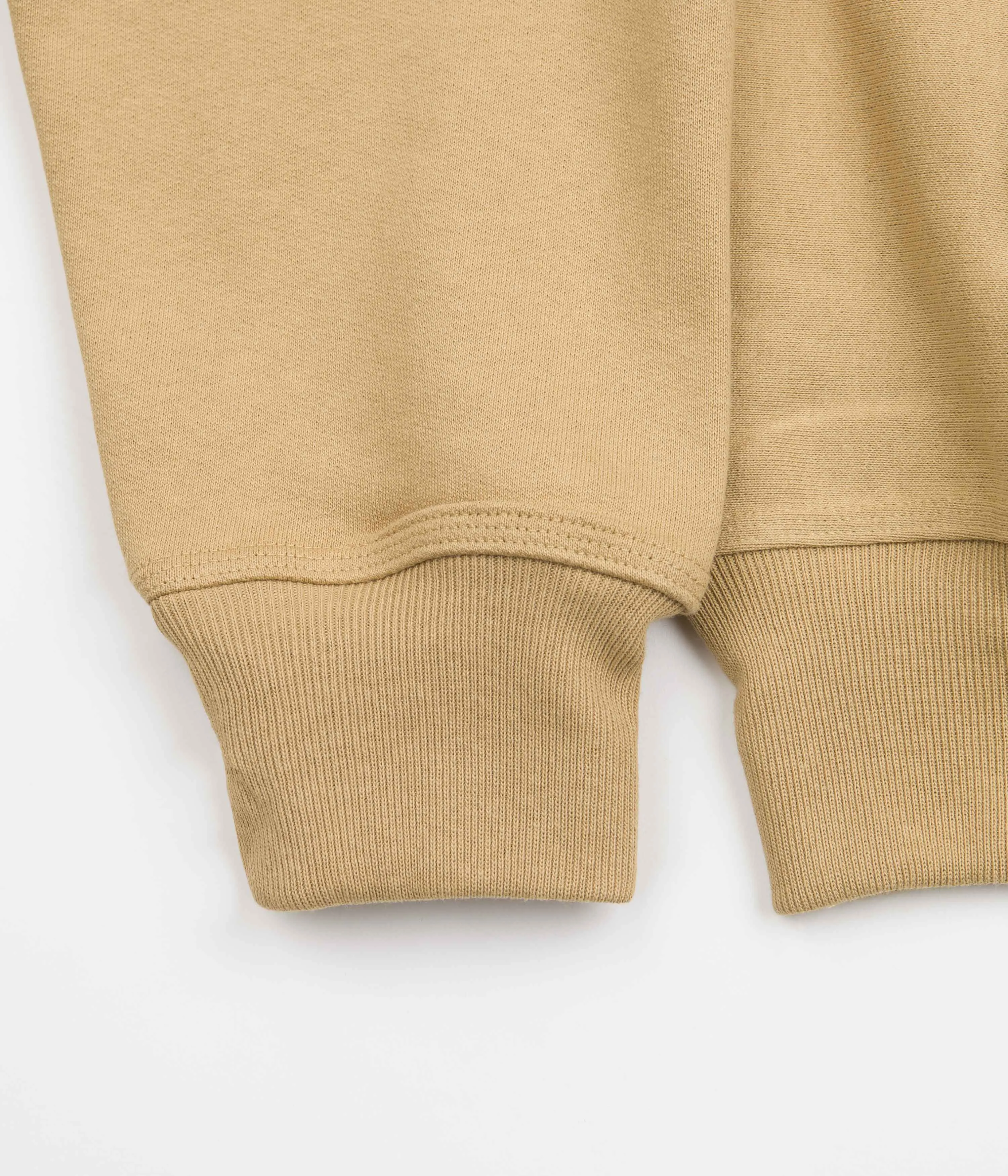 Stussy Stock Logo Mockneck Sweatshirt - Tan
