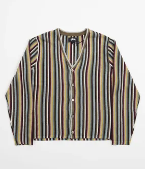 Stussy Stripe Pattern Cardigan - Multi