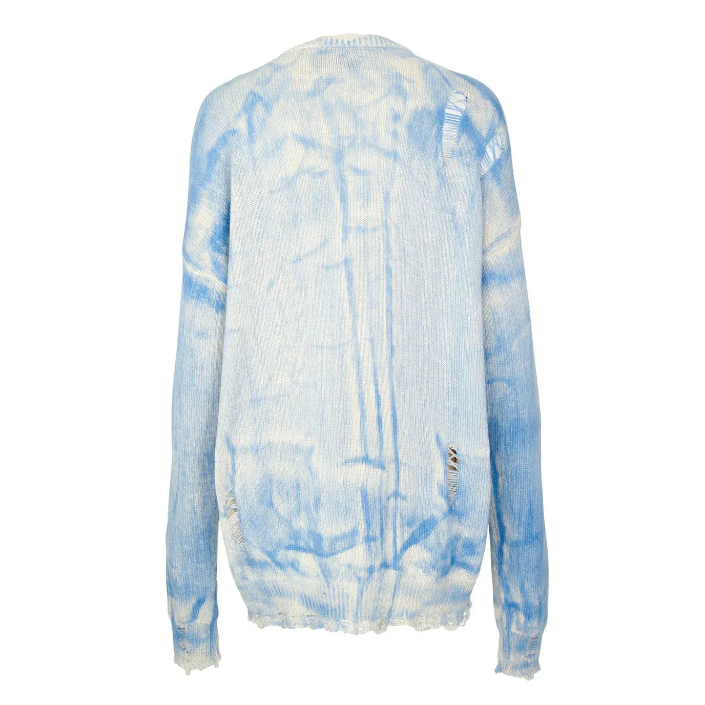 Tie-dyed Distressed Cardigan