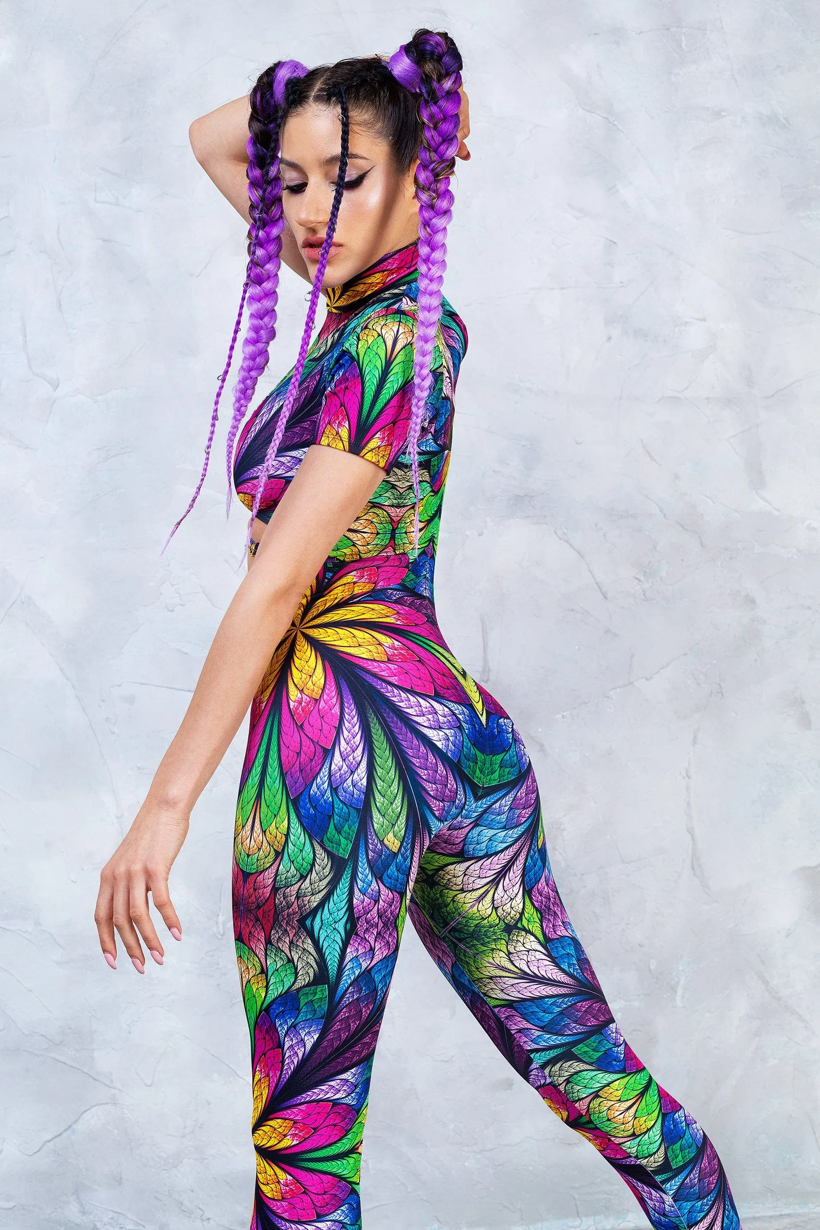 Unlikely Jungle Strapped Full Bodysuit