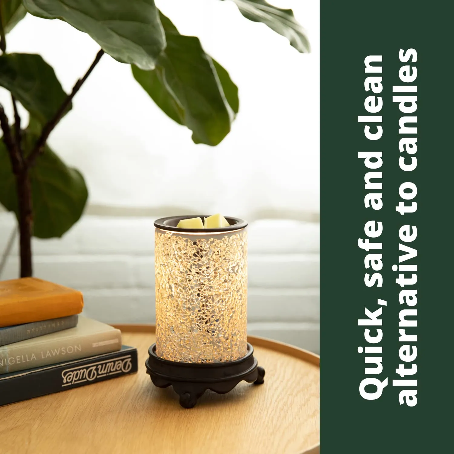 VP Home Mosaic Glass Fragrance Warmer (Radiant Jade