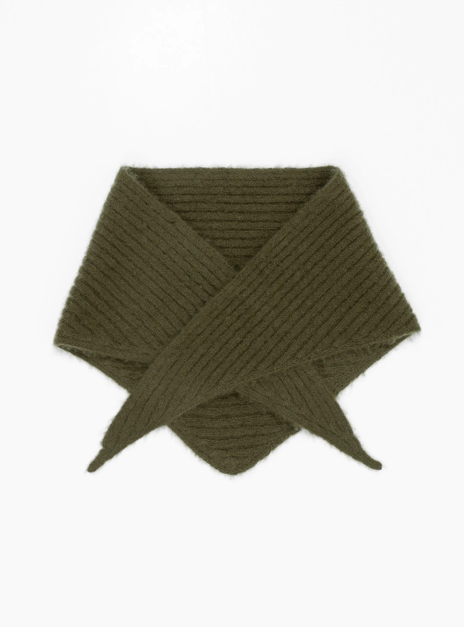 x Couverture Nimbus Ribbed Triangle Scarf Duffle Bag Green