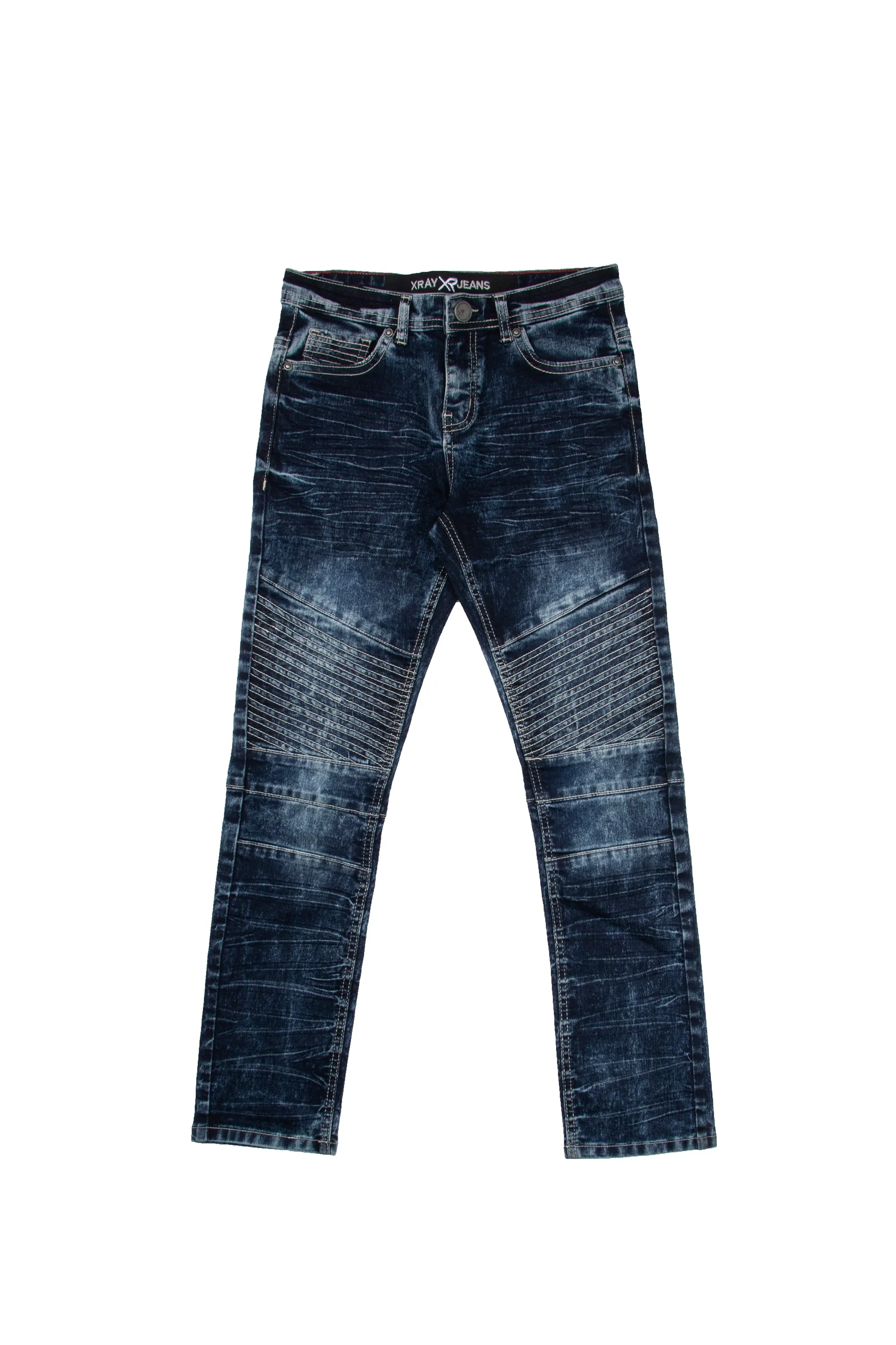 X RAY Big Boys Slim Fit Biker Denim Jeans