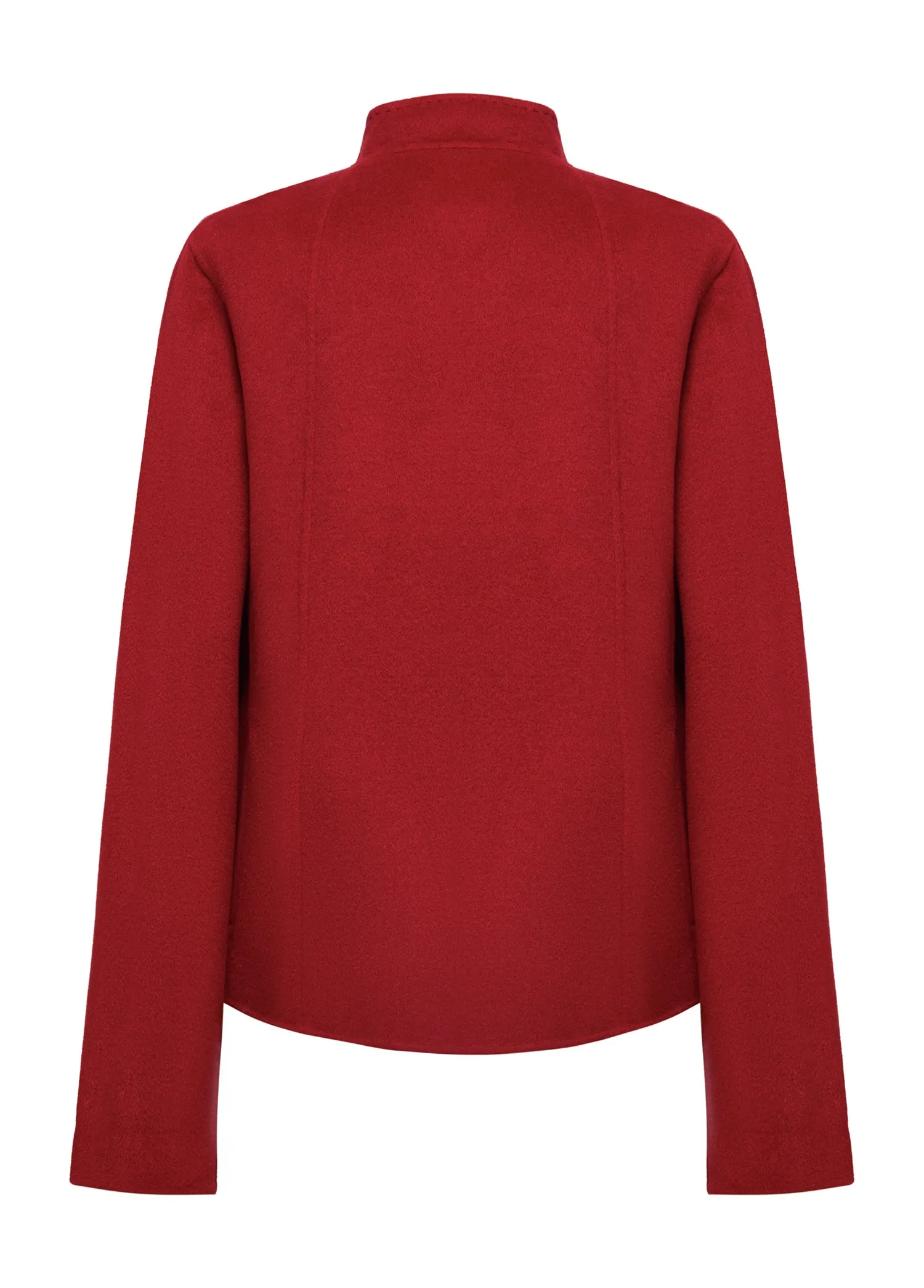 YAYING Stand Collar Frog Button Short Coat