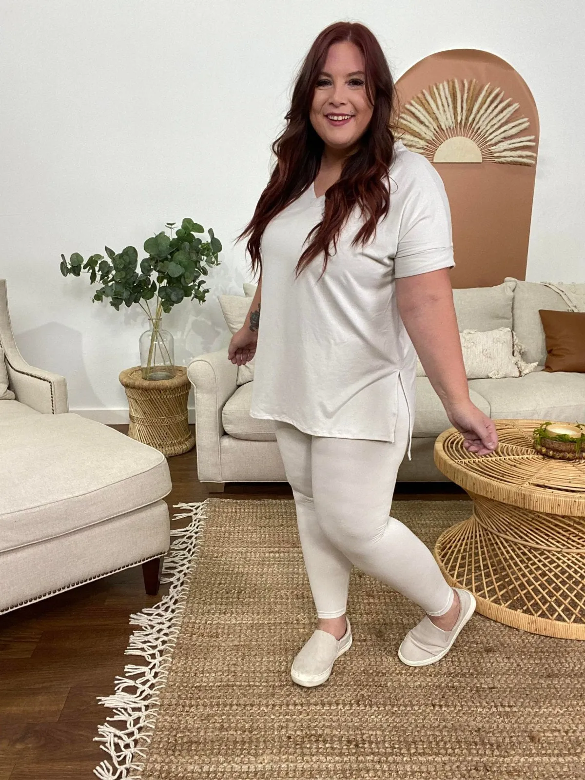 Zenana Brushed DTY Microfiber Loungewear Set