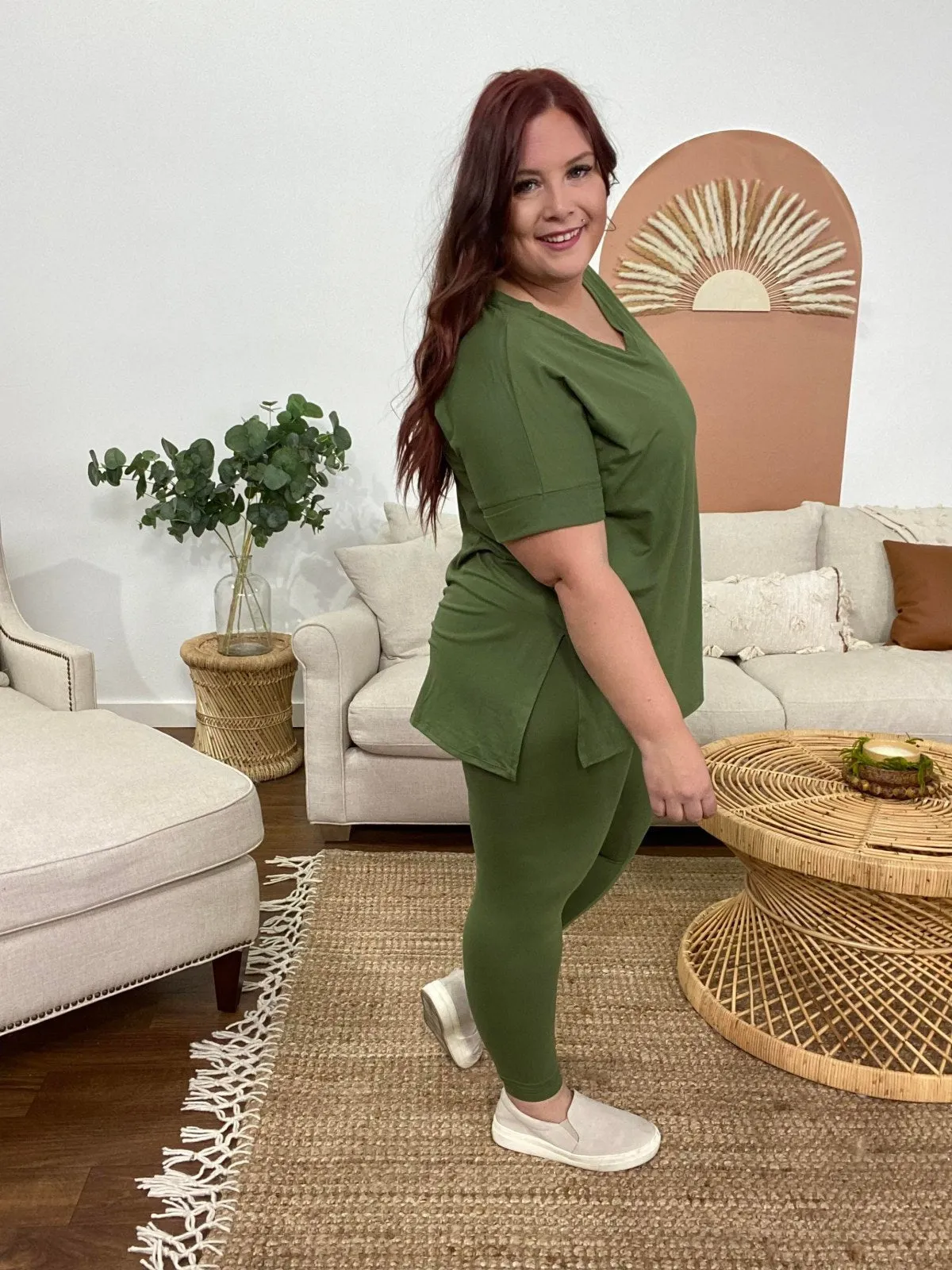 Zenana Brushed DTY Microfiber Loungewear Set