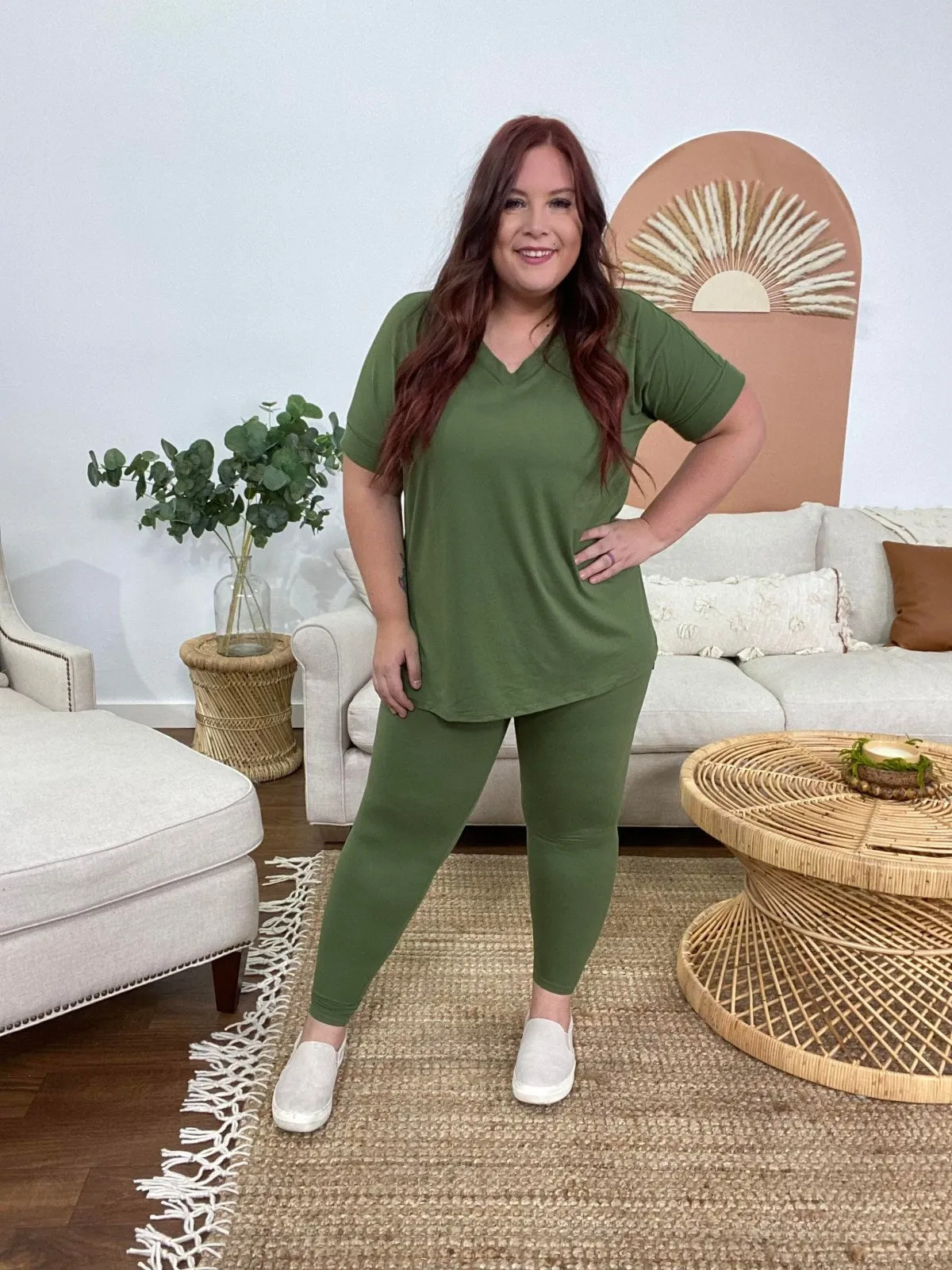 Zenana Brushed DTY Microfiber Loungewear Set