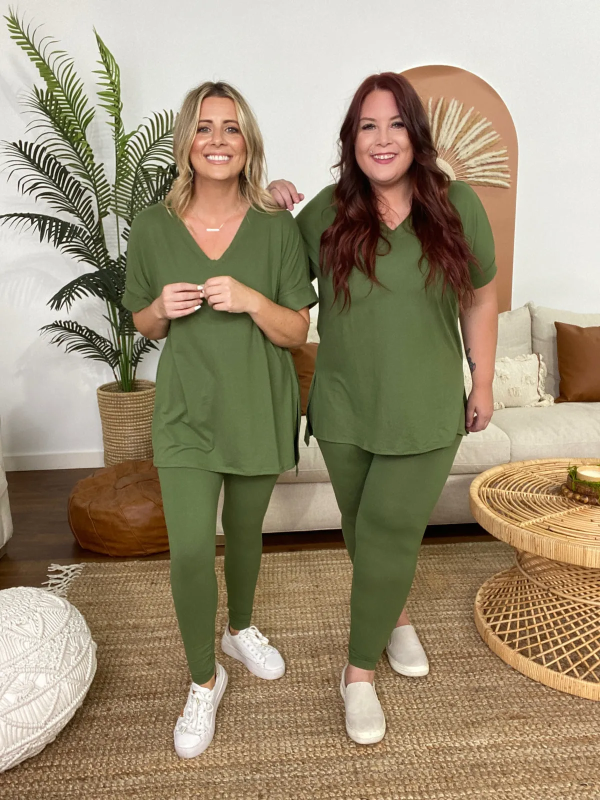 Zenana Brushed DTY Microfiber Loungewear Set