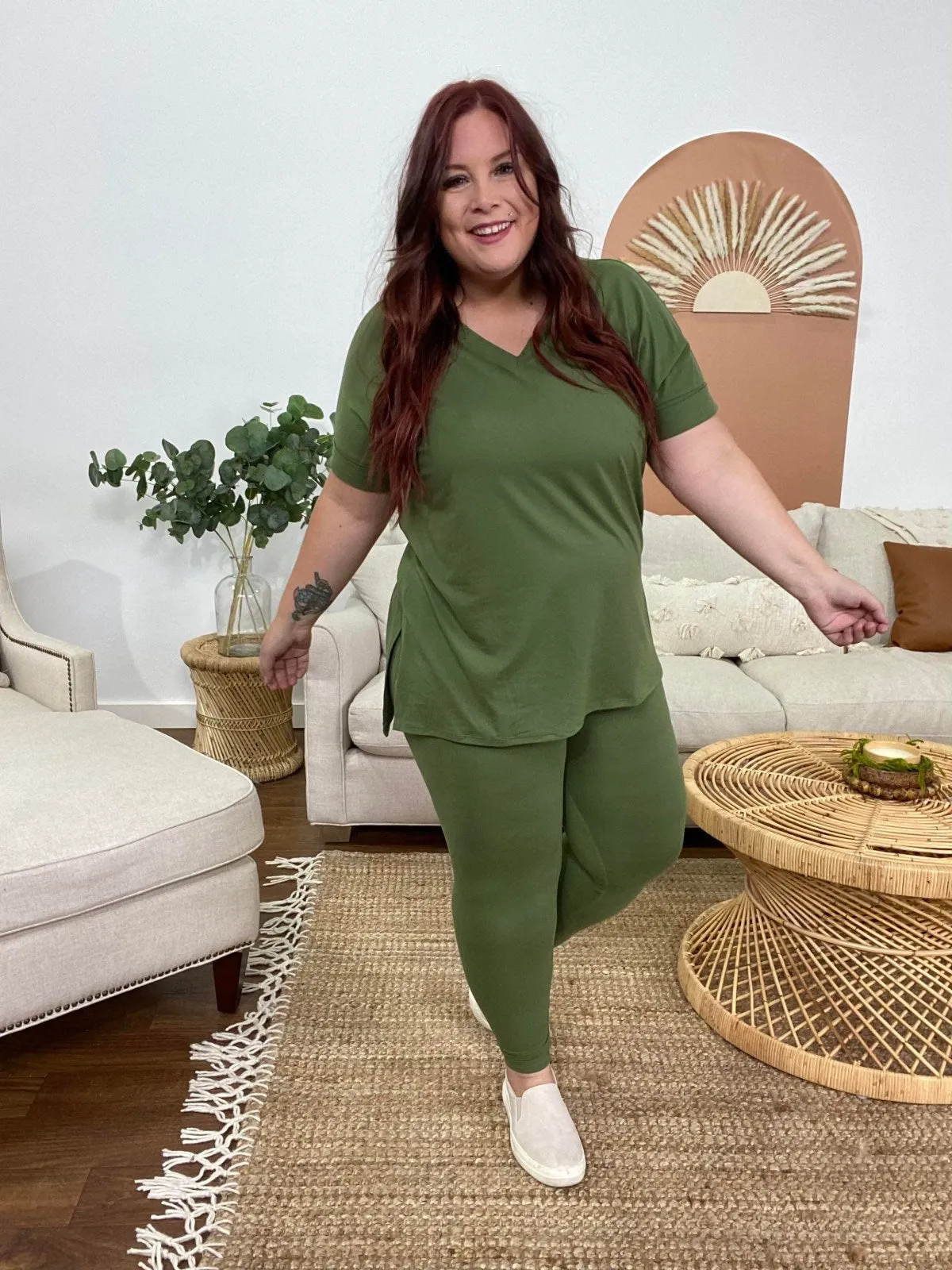 Zenana Brushed DTY Microfiber Loungewear Set